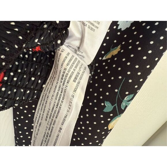 NWOT Abercrombie & Fitch Smocked Puff Long Sleeve Floral Crop Top SMALL - Picture 6 of 6